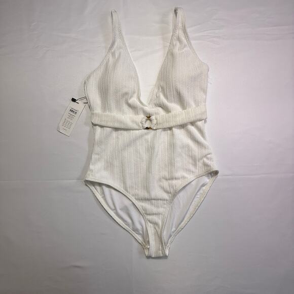 Vero Moda Other - VERO MODA Freedom Swimsuit Snow White Full Bathing Suit Size Medium NWT